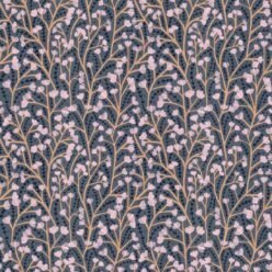 Petals Wallpaper • Floral Wallpaper • Steel • Swatch