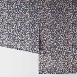 Petals Wallpaper • Floral Wallpaper • Steel • Rolls