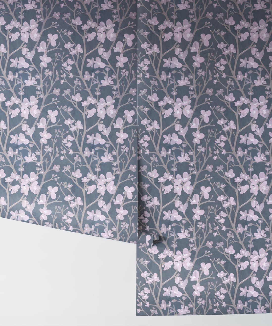 Quince Wallpaper • Floral Wallpaper • Gray • Rolls
