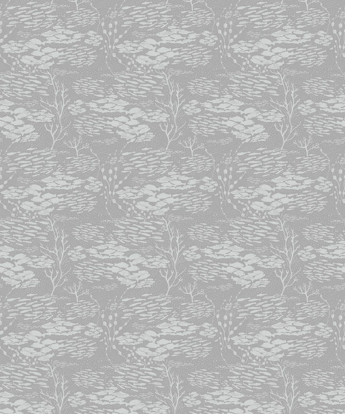 Shoal Wallpaper • Floral Wallpaper • Gray • Swatch