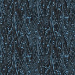 Antique Straight Wallpaper • Floral Wallpaper • Charcoal • Swatch