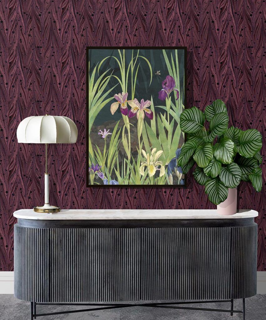 Antique Straight Wallpaper • Marble Style Design • Milton & King