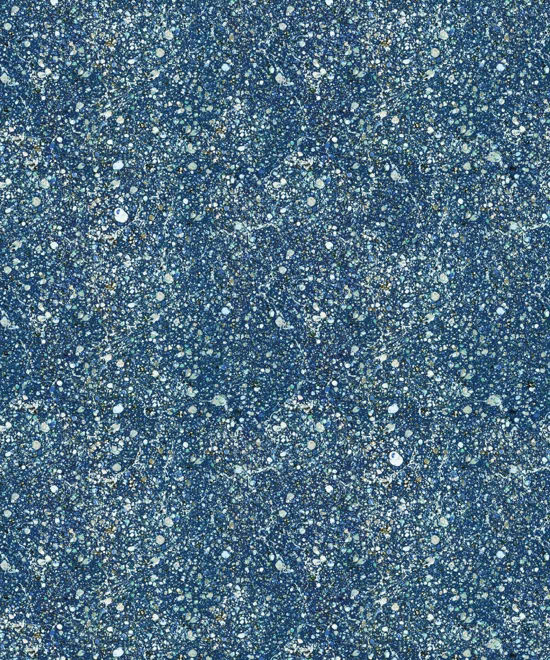 Marble Confetti Wallpaper • Blue • Insitu • Swatch