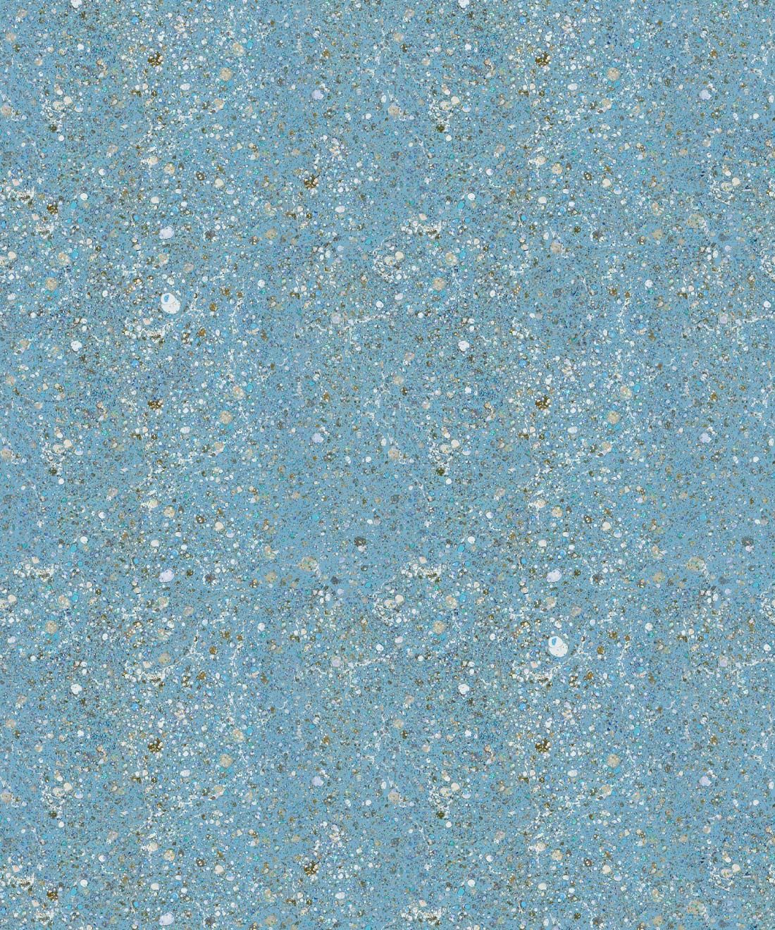 Marble Confetti Wallpaper • French Blue • Insitu • Swatch