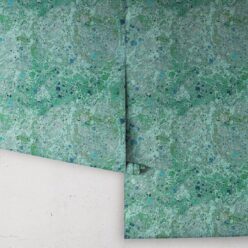 Rock Marbling Wallpaper • Marble Wallpaper • Green • Rolls