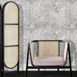 Rock Marbling Wallpaper • Marble Wallpaper • Grey • Insitu