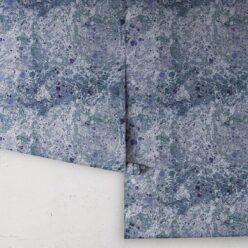 Rock Marbling Wallpaper • Marble Wallpaper • Navy • Rolls
