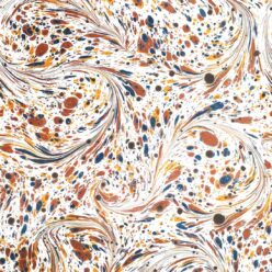 Marble Swirls Wallpaper • Flowing Stone • Caramel • Insitu • Swatch