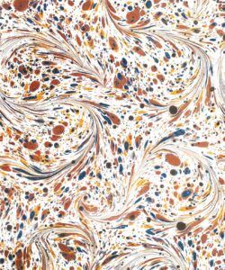 Marble Swirls Wallpaper • Flowing Stone • Caramel • Insitu • Swatch