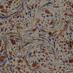 Marble Swirls Wallpaper • Flowing Stone • Chocolate • Insitu • Swatch