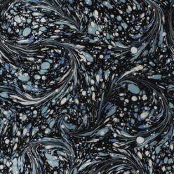 Marble Swirls Wallpaper • Flowing Stone • Charcoal • Navy • Swatch