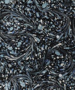 Marble Swirls Wallpaper • Flowing Stone • Charcoal • Navy • Swatch