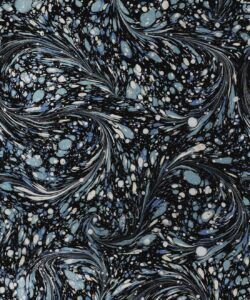Marble Swirls Wallpaper • Flowing Stone • Charcoal • Navy • Swatch