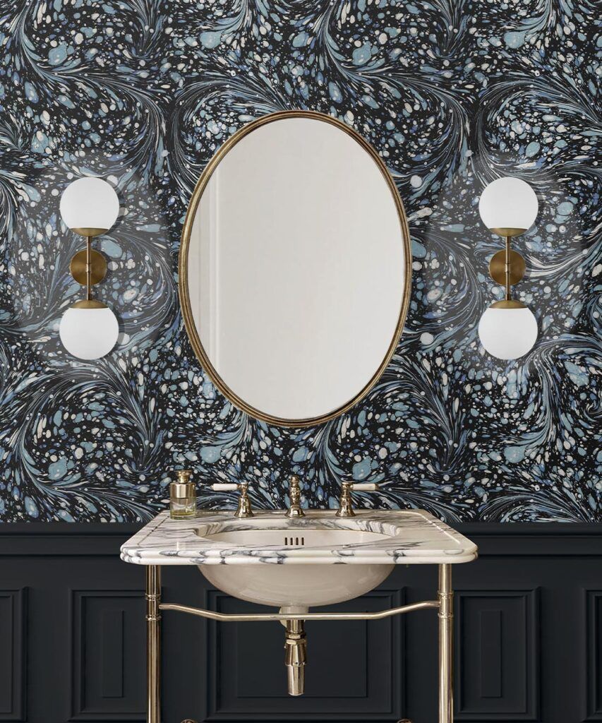 Marble Swirls Wallpaper • Beautiful Flowing Stone • Milton & King