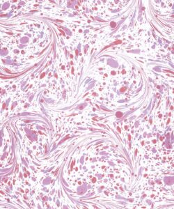 Marble Swirls Wallpaper • Flowing Stone • Pink • Insitu • Swatch