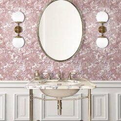 Pebbles Wallpaper • Marble Wallpaper • Charcoal • Insitu