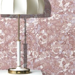 Pebbles Wallpaper • Marble Wallpaper • Charcoal • Lamp