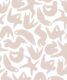Down Face Dog Wallpaper • Soothing • Taupe • Swatch