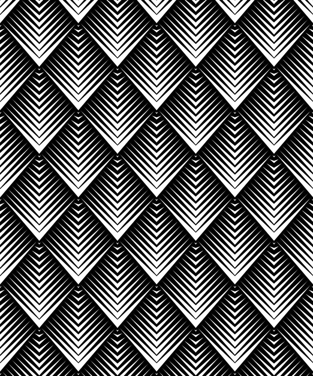 Nocturnal Wallpaper • geometric • Monochrome Reverse Swatch