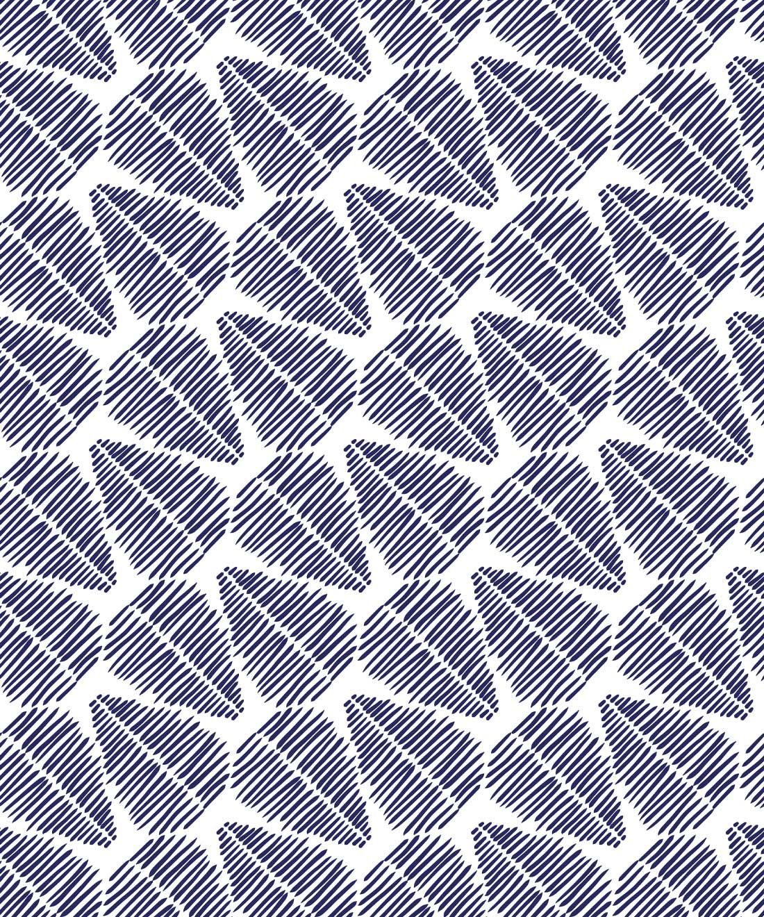 Serenity Swivel Wallpaper • geometric • Navy • Swatch