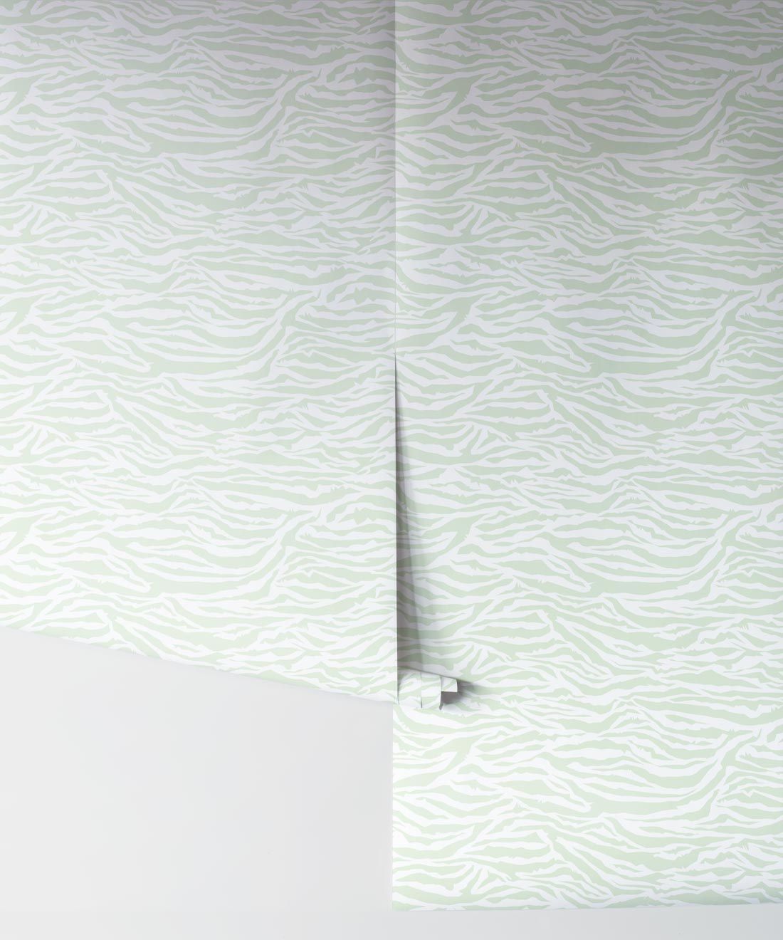Zebra Stripe Wallpaper • geometric • Mint • Rolls