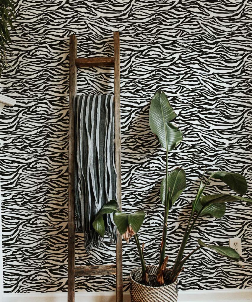 Zebra Stripe Wallpaper • Animal Print Wallpaper • Milton & King