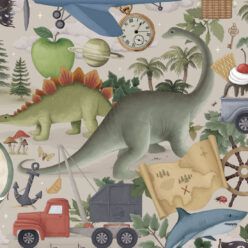 Adventureland Wallpaper • Children's Wallpaper • Sand • Swatch