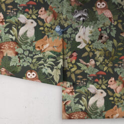In The Woods Wallpaper • Children's Wallpaper • Forest • Roll
