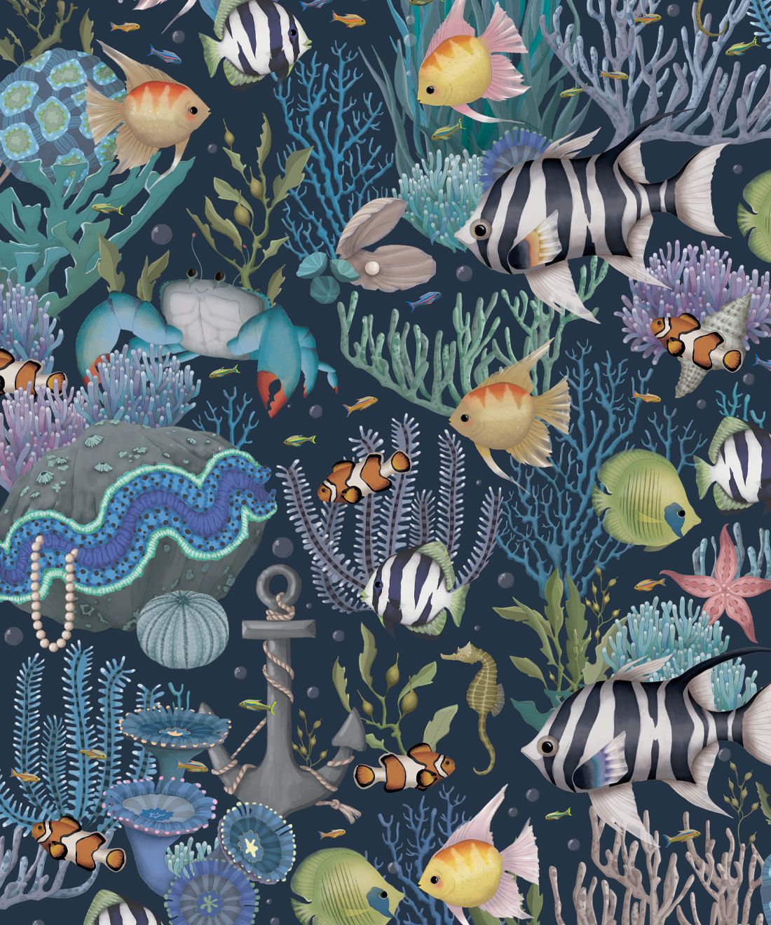 Treasure Reef Wallpaper • Ocean Wallpaper • Milton & King