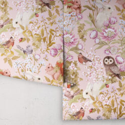 Woodlands Wallpaper • Children's Wallpaper • Darling Pink• Roll