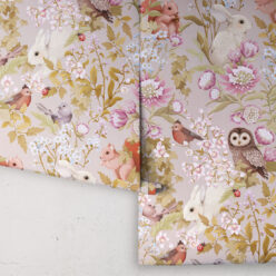 Woodlands Wallpaper • Children's Wallpaper • Petal Grey• Roll