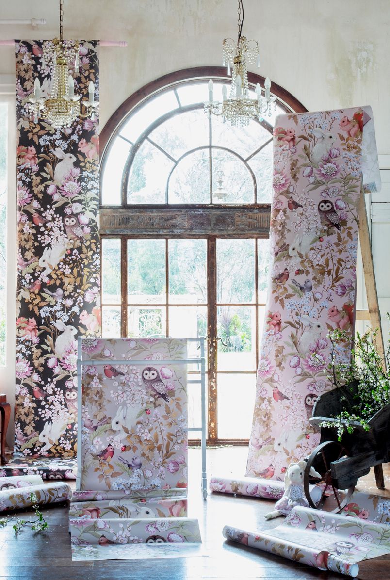 Whimsical Wallpapers by Fleur Harris