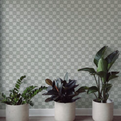 Sunflower Wallpaper • Floral Wallpaper • Olive Grove • Insitu