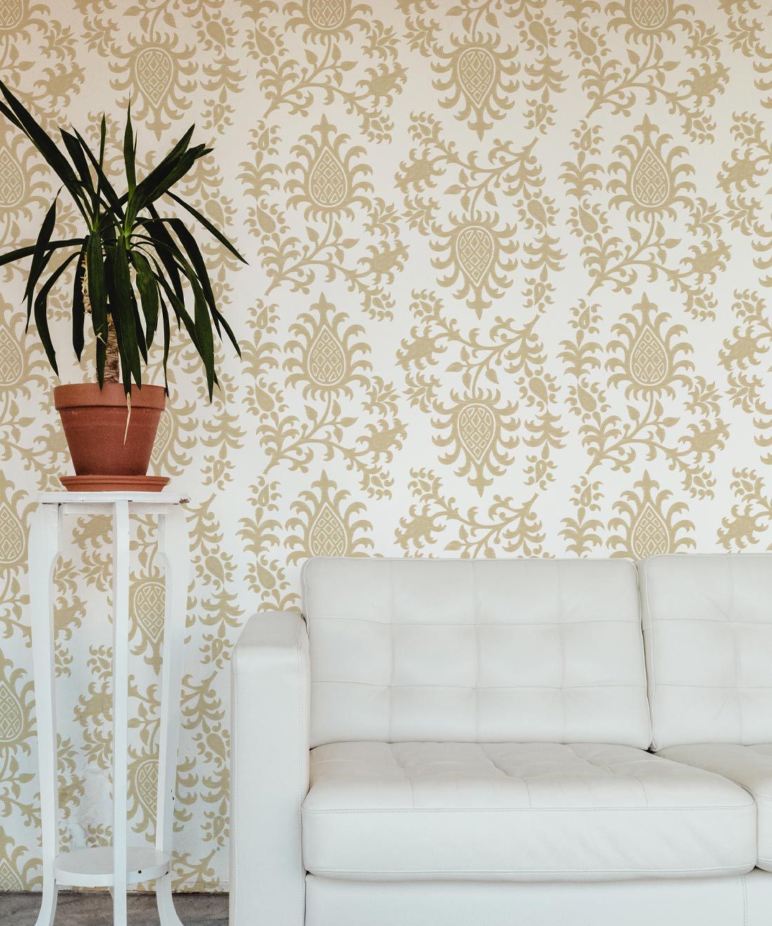 Desert Eve Wallpaper • Floral Wallpaper • Honeysuckle • Insitu
