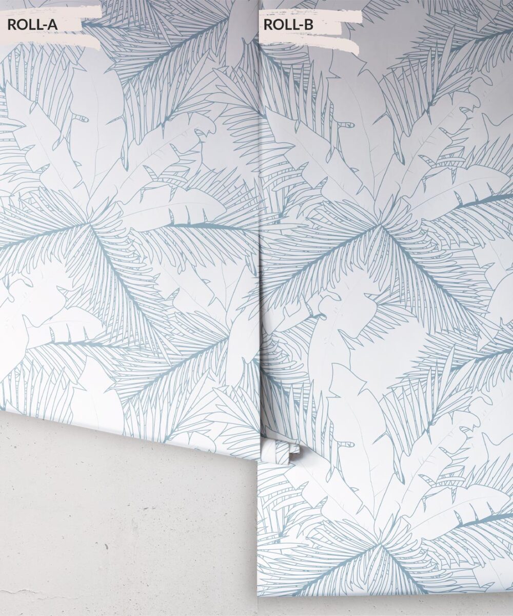 Image showcasing Art Deco Palm Wallpaper • Palm Leaf Design • Milton & King USA
