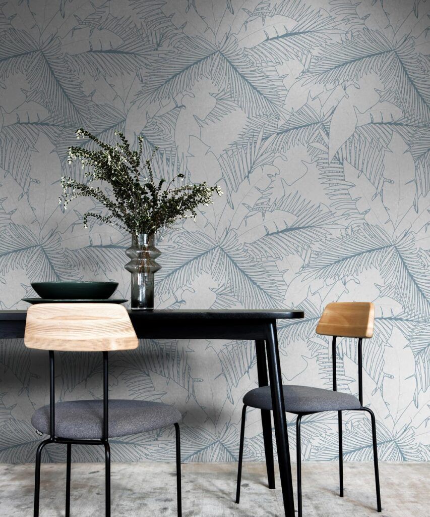 Art Deco Palm Wallpaper • Palm Leaf Design • Milton & King USA