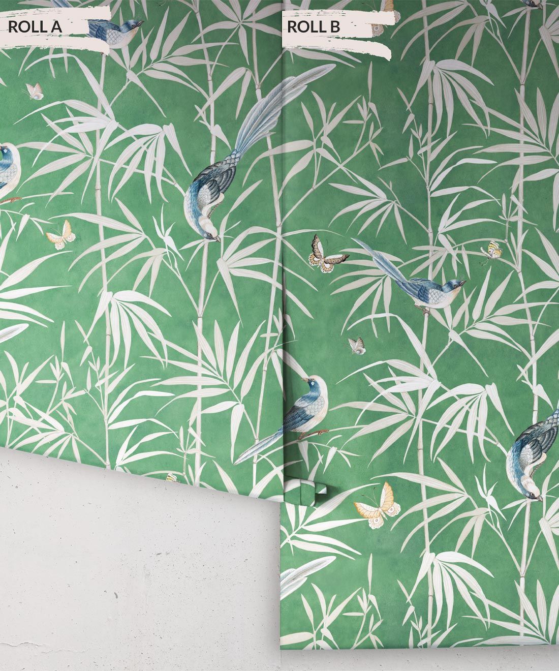 Bamboo Wallpaper • Green • Rolls