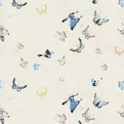 Butterflies Wallpaper • Beige • Swatch