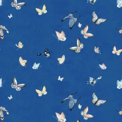 Butterflies Wallpaper • Beige • Swatch