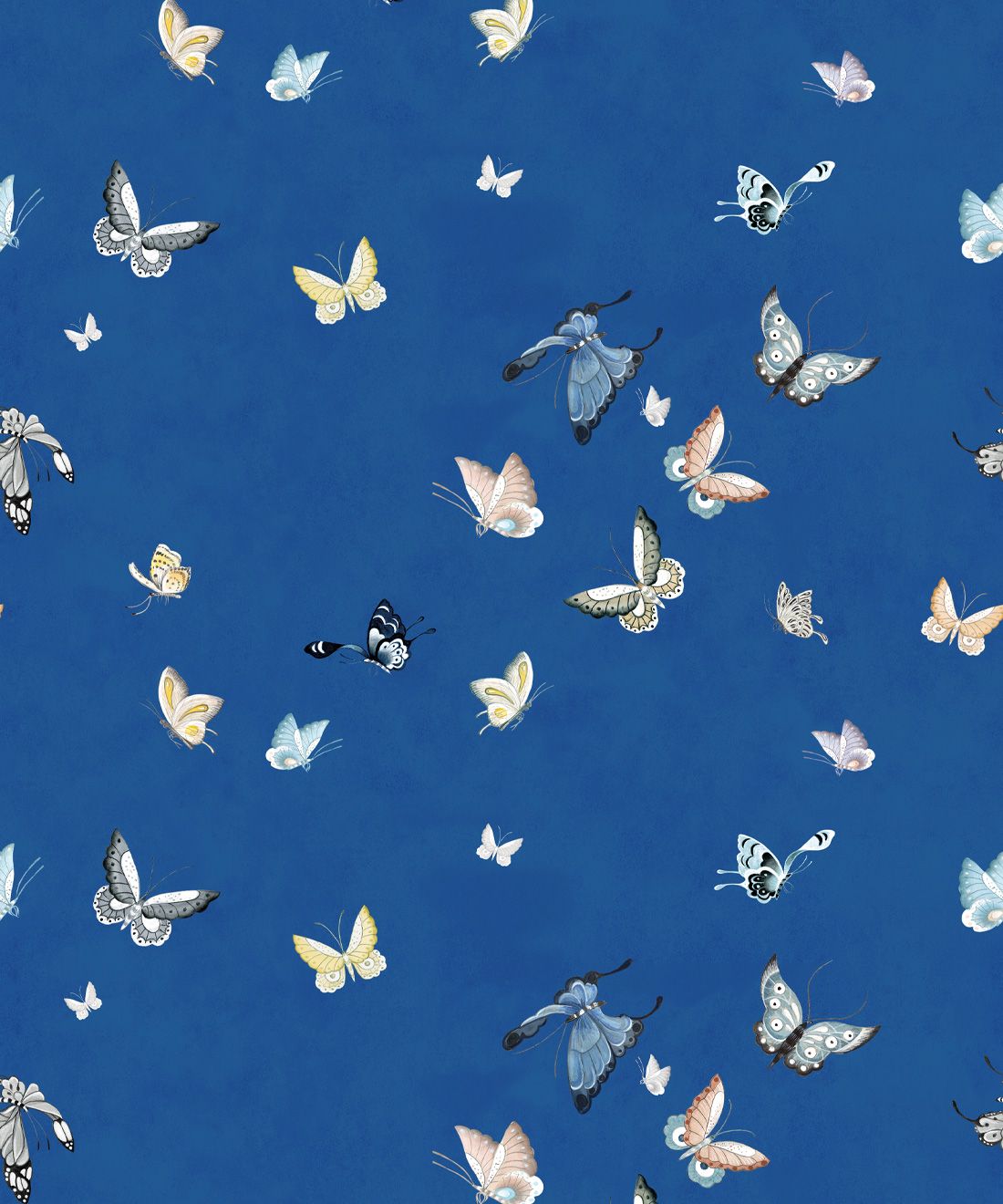 Butterflies Wallpaper • Beige • Swatch