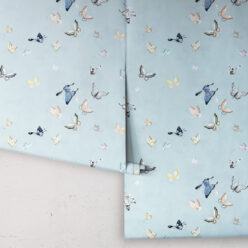 Bamboo Wallpaper • French Blue • Rolls