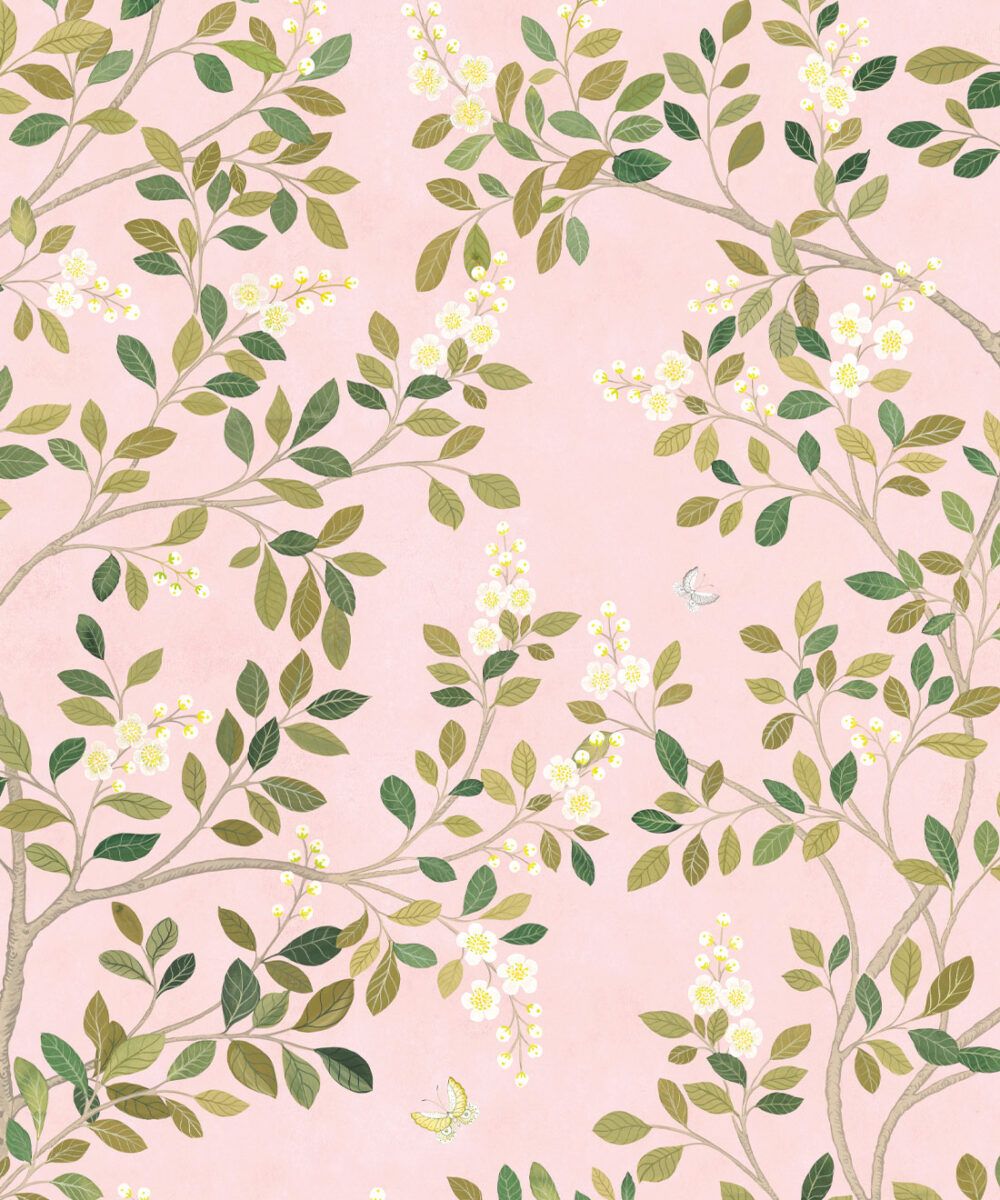 White Blossom Tree Wallpaper • Chinoiserie • Milton & King USA
