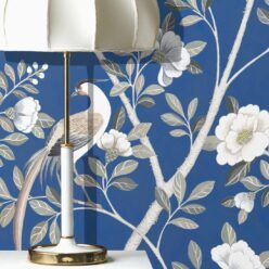Spring Landscape Mural • Cobalt • Insitu