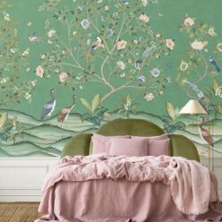 Spring Landscape Mural • Green • Insitu