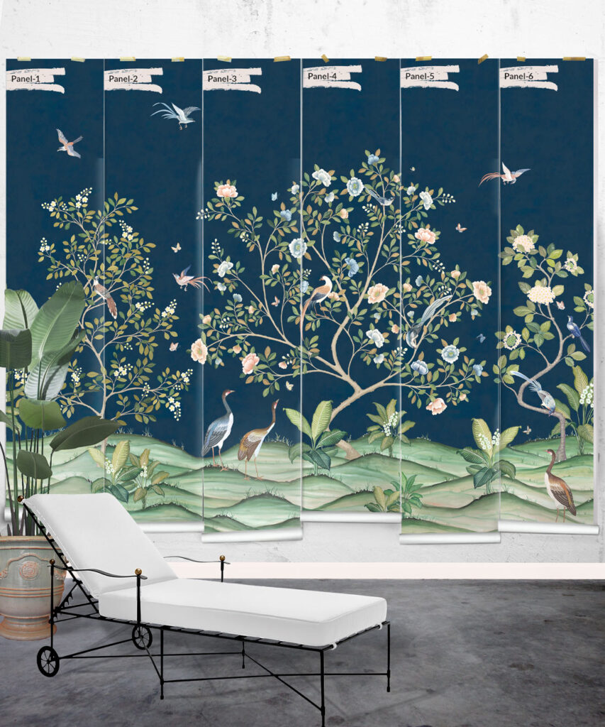 Spring Mursls Spring Landscape Mural • Botanical Mural • Milton & King USA