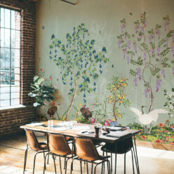 Oriental Garden Mural • Green Tea • Part 1 • Insitu