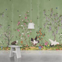 Oriental Garden Mural • Green Tea • Part 2 • Insitu