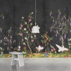 Oriental Garden Mural • Night • Part 2 • Insitu