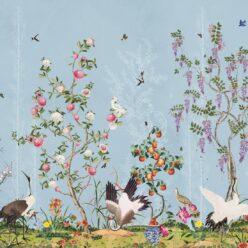 Oriental Garden Mural • Sky • Part 2 • Swatch