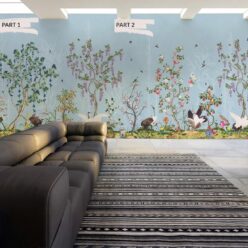 Oriental Garden Mural • Sky • Part 1 & Part 2 • Insitu